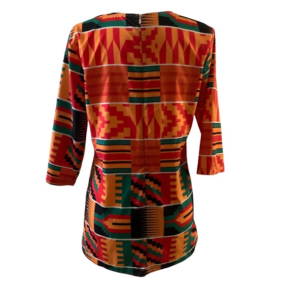 African Women Clothes Dashiki Top Traditional Print Clothing Size Large - Picture 6 of 10